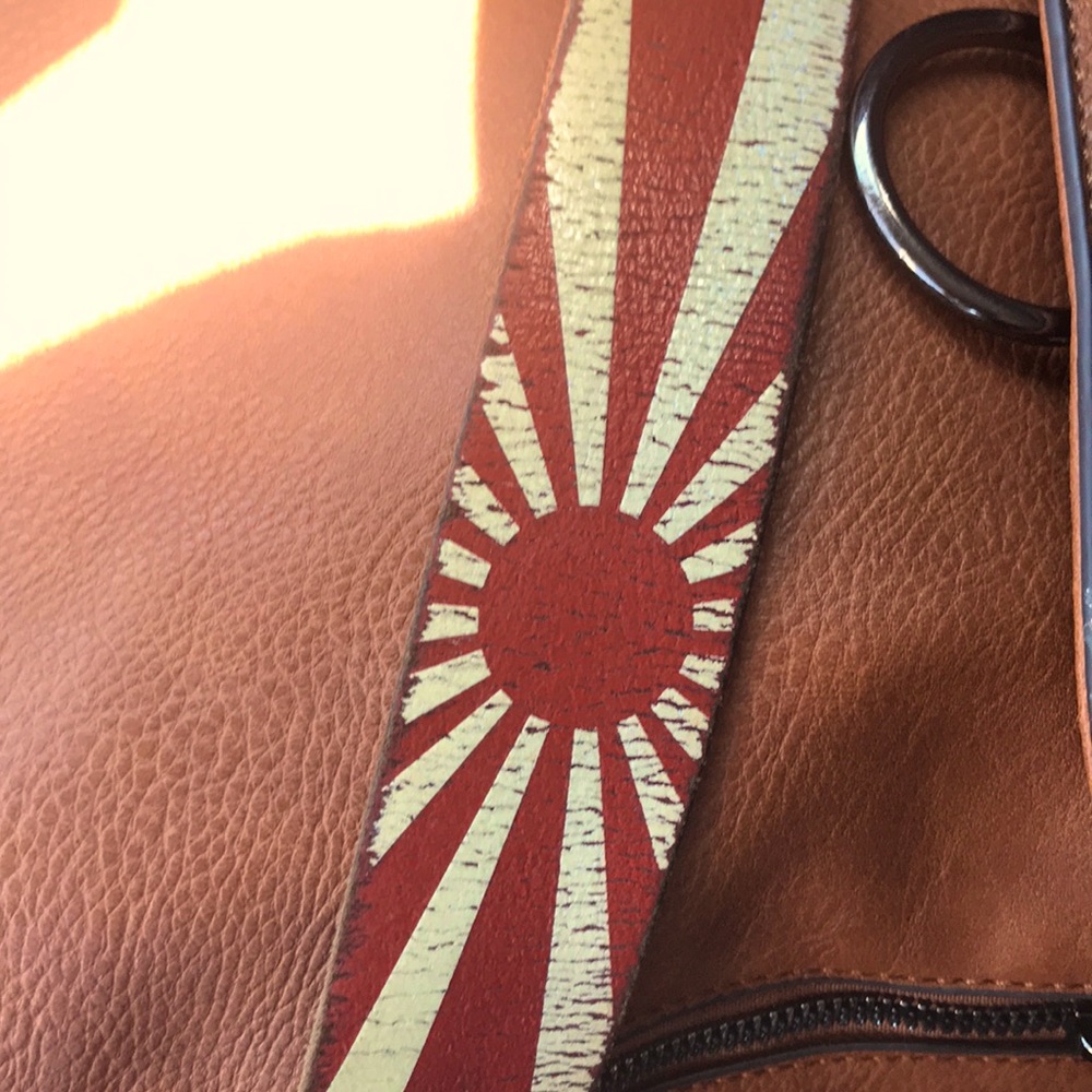 Rising Sun Leather Belt